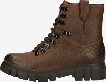 Steven New York Lace-Up Ankle Boots in Brown