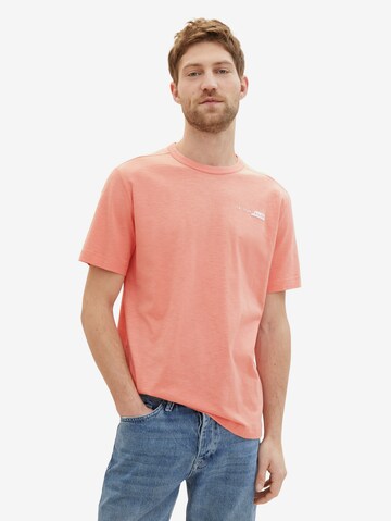 T-Shirt TOM TAILOR en rose : devant