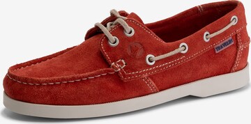 Travelin Moccasins 'Penzance' in Red: front