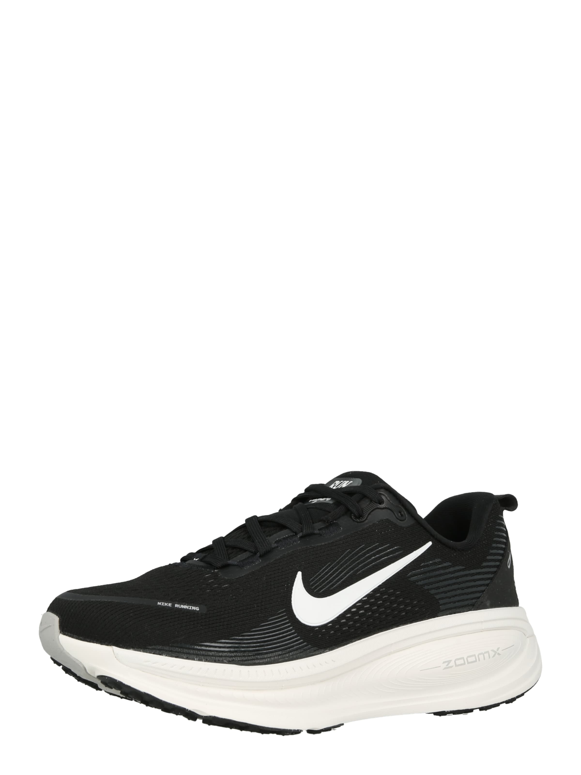 NIKE Chaussure de course 'Vomero 18' en noir / blanc, Vue avec produit