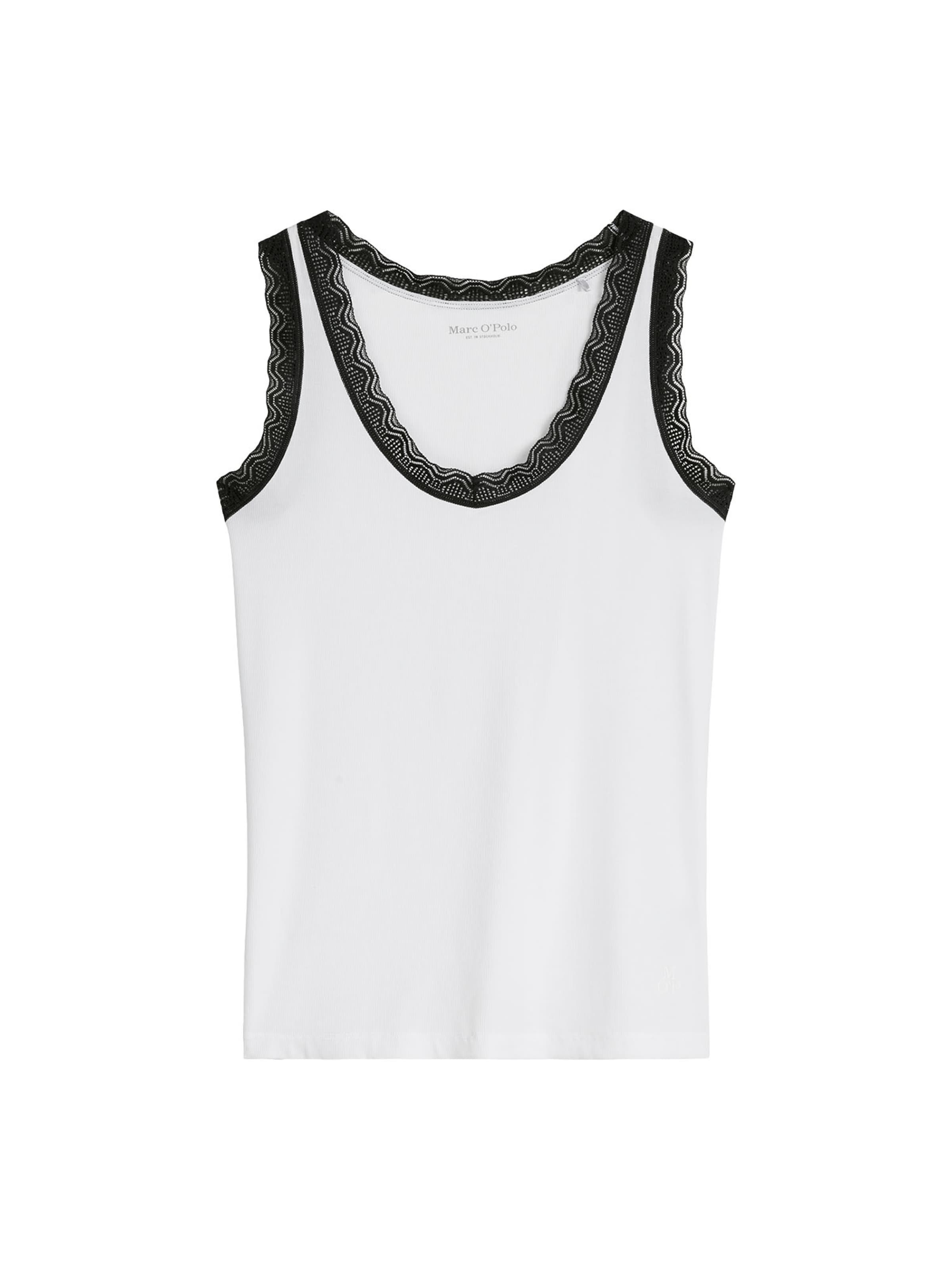 Haut ' Alltags-Basics ' Marc O'Polo en blanc : devant