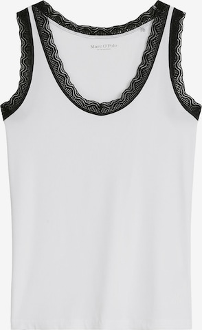 Haut ' Alltags-Basics ' Marc O'Polo en blanc : devant