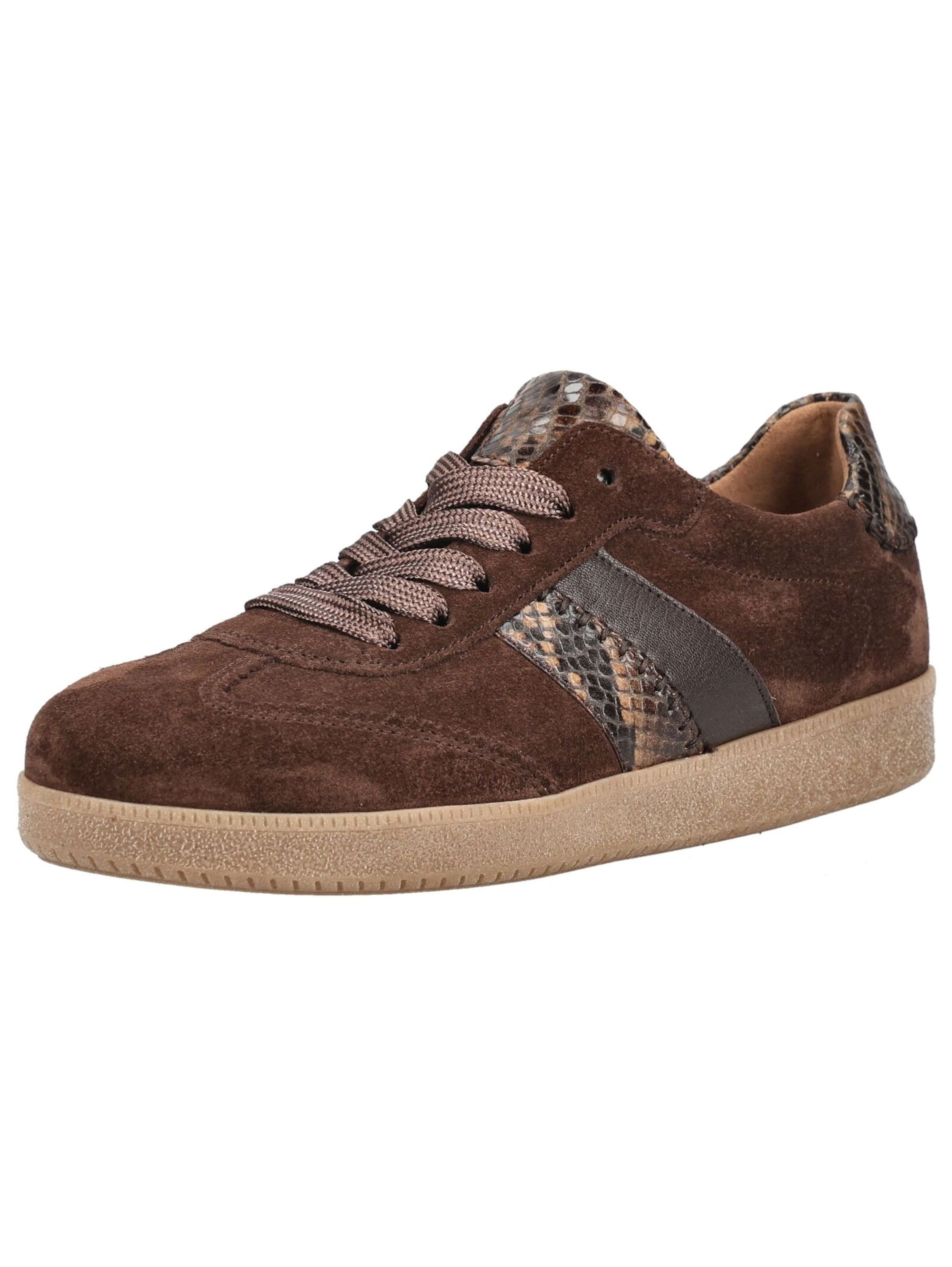 Baskets basses GABOR en marron : devant