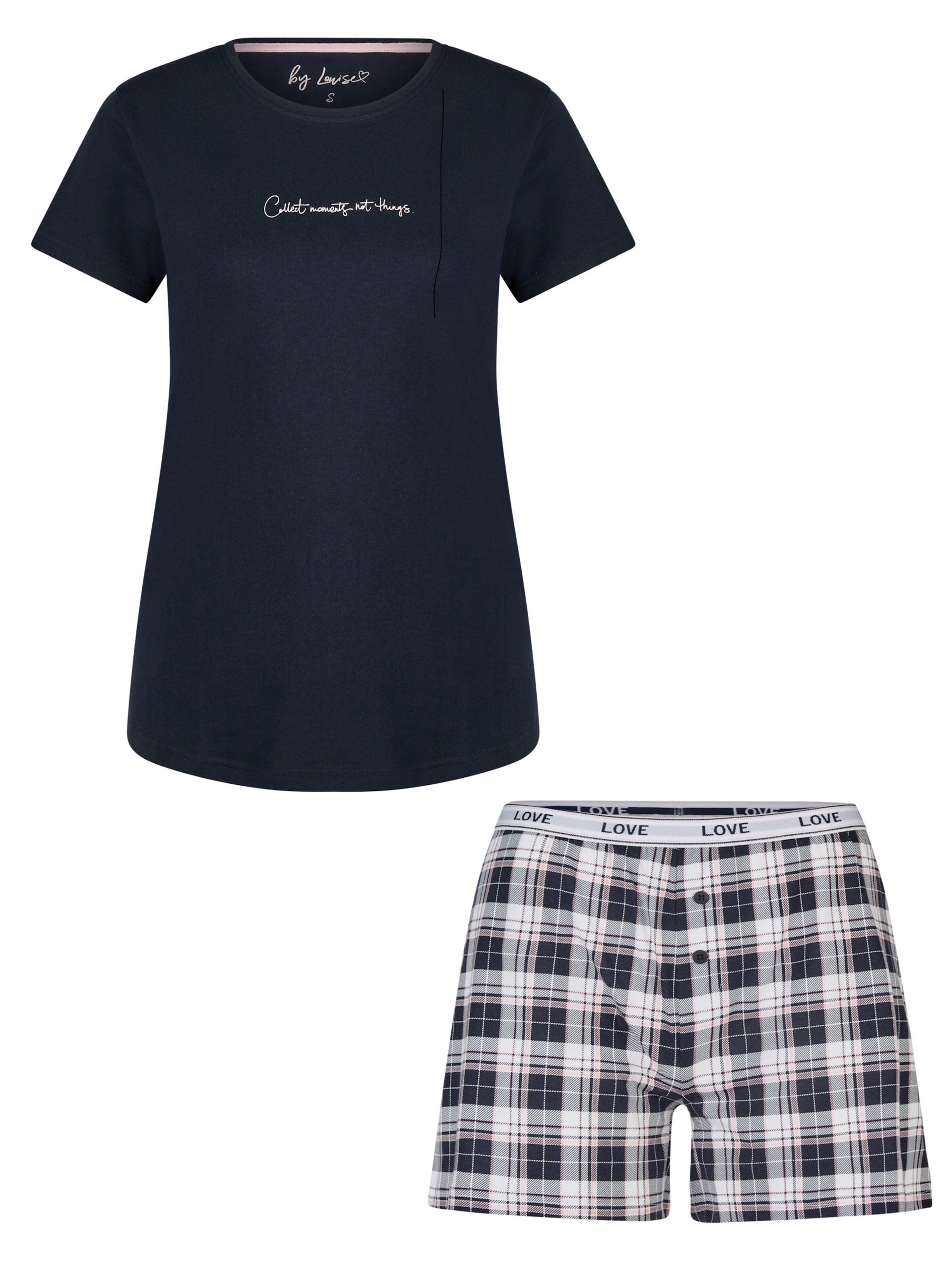 By Louise Pyjama in Blauw: voorkant