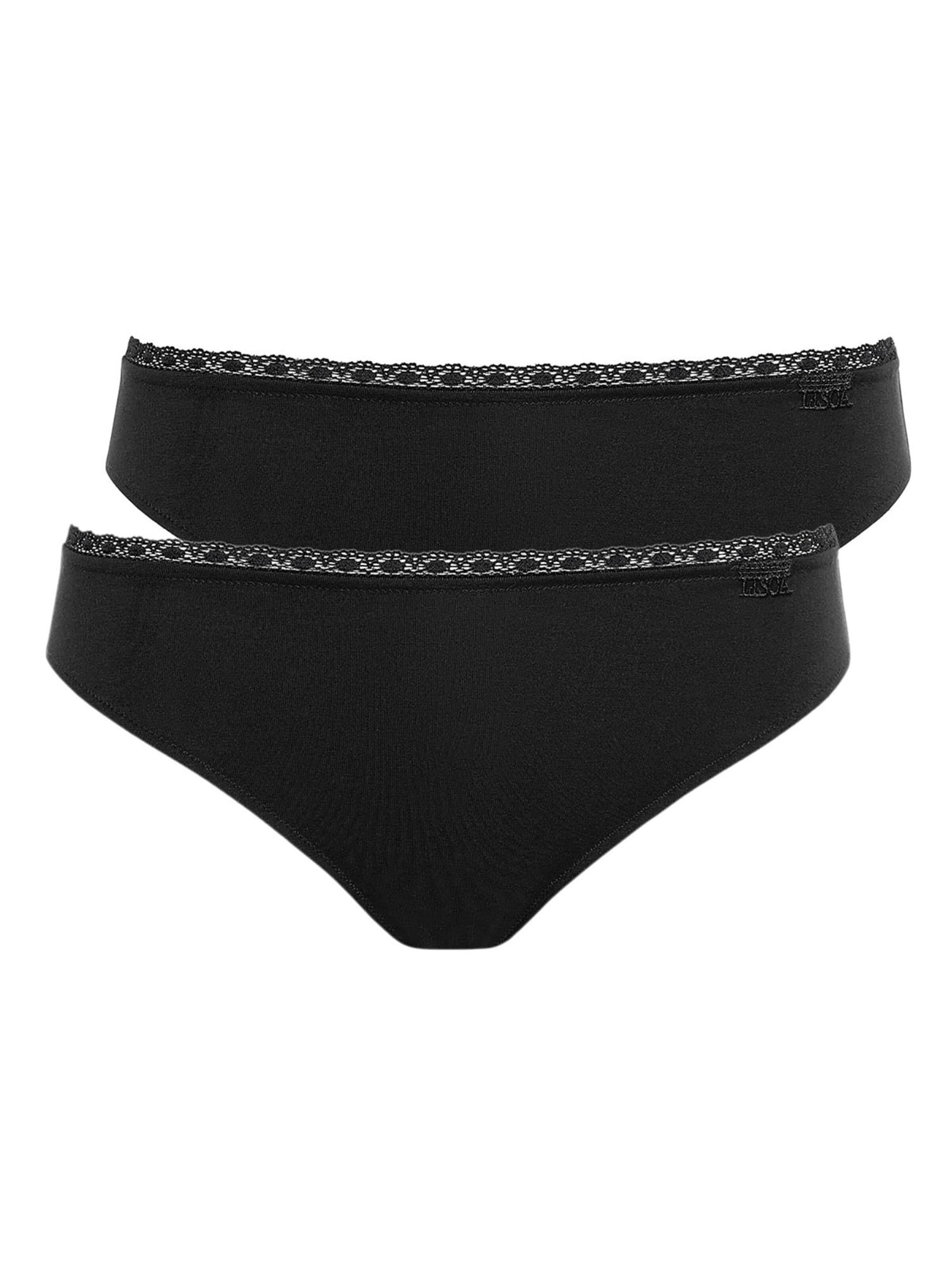 Lisca Slip 'Ines'‌‌‌‌‌‌‌‌‌ in Schwarz: Vorderseite