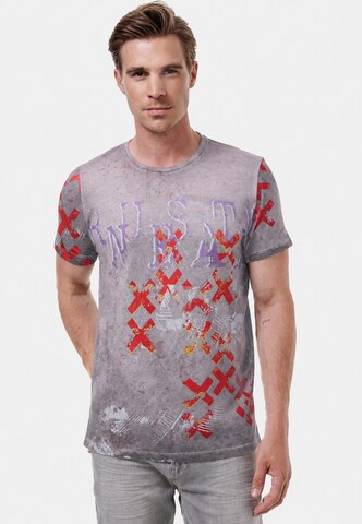 Rusty Neal T-Shirt in Grau: Vorderseite