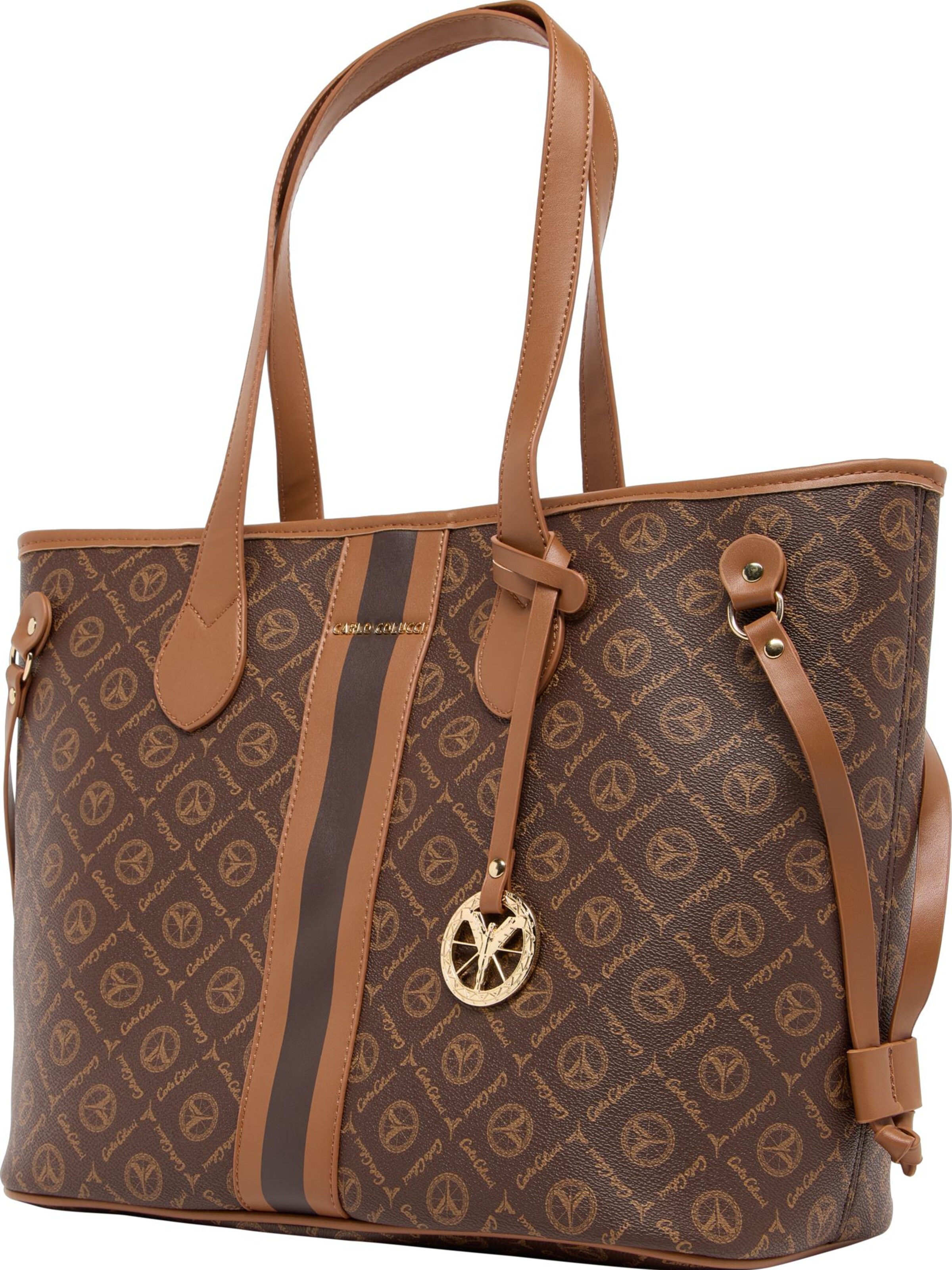 Carlo Colucci Shopper 'Eccli' in Braun