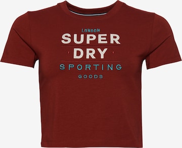 T-shirt Superdry en marron : devant