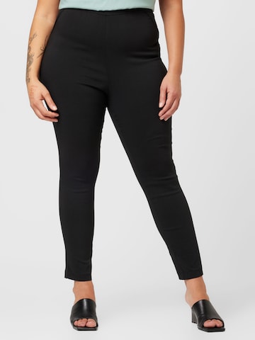 Dorothy Perkins Curve Slimfit Nadrág - fekete: elől