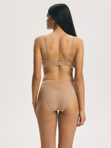 Push-up Reggiseno 'Push-up-BH Basic, ohne Bügel, Plunge-Dekolleté' di ESOTIQ in beige