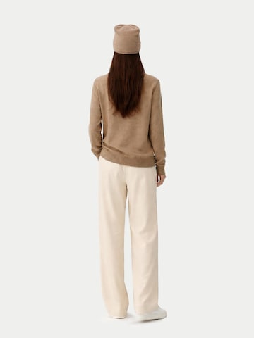 GOBI Cashmere Pullover 'Cashmere Hat & Sweater Set' in Braun