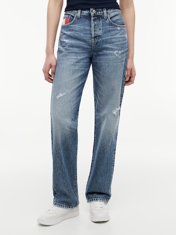 Tommy Jeans - regular Vaquero 'KIRA' en azul: frente