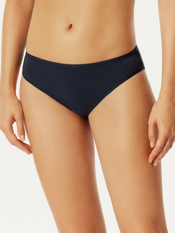 Slip uncover by SCHIESSER en bleu : devant