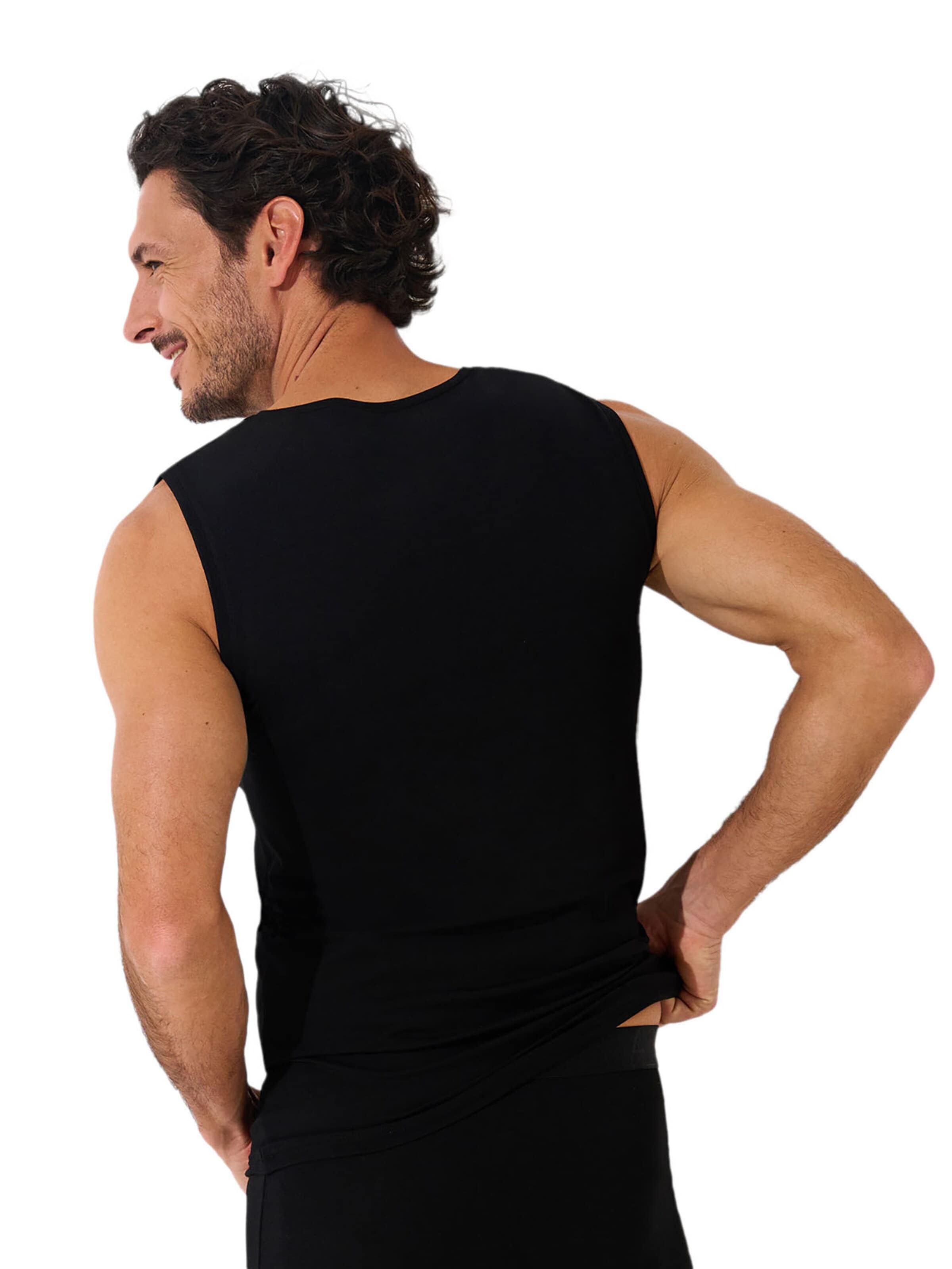 Lisca Undershirt 'Odysseus' in Black