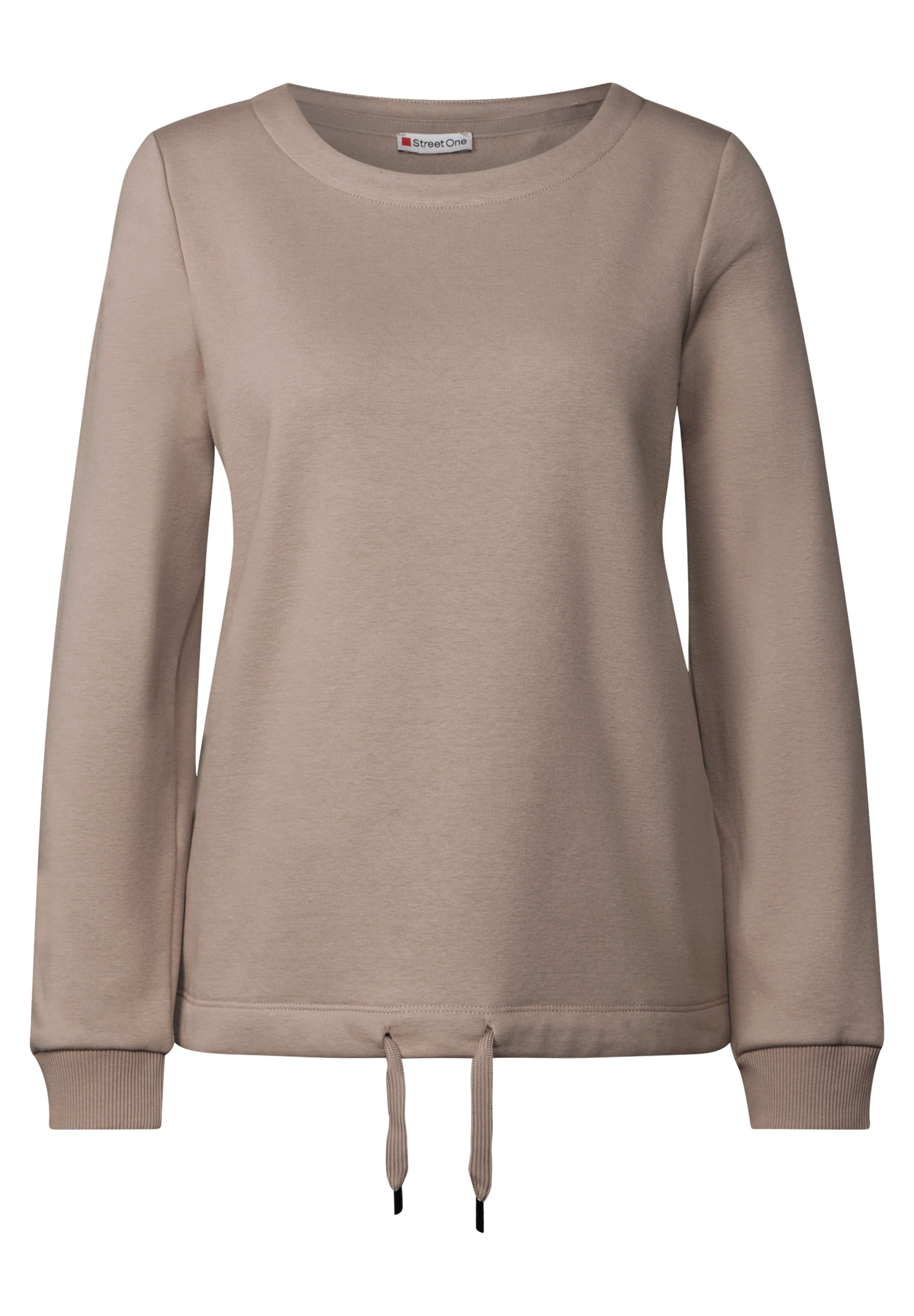 STREET ONE Sweatshirt in Beige: Vorderseite