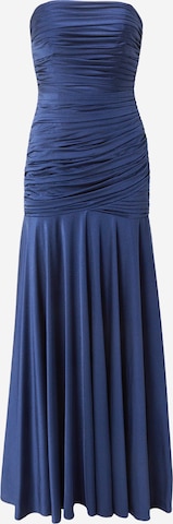 Rochie de seară de la mascara pe albastru: față