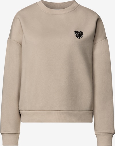 STREET ONE Loose Fit Sweatshirt mit Patch Detail in XS in sand, Produktansicht