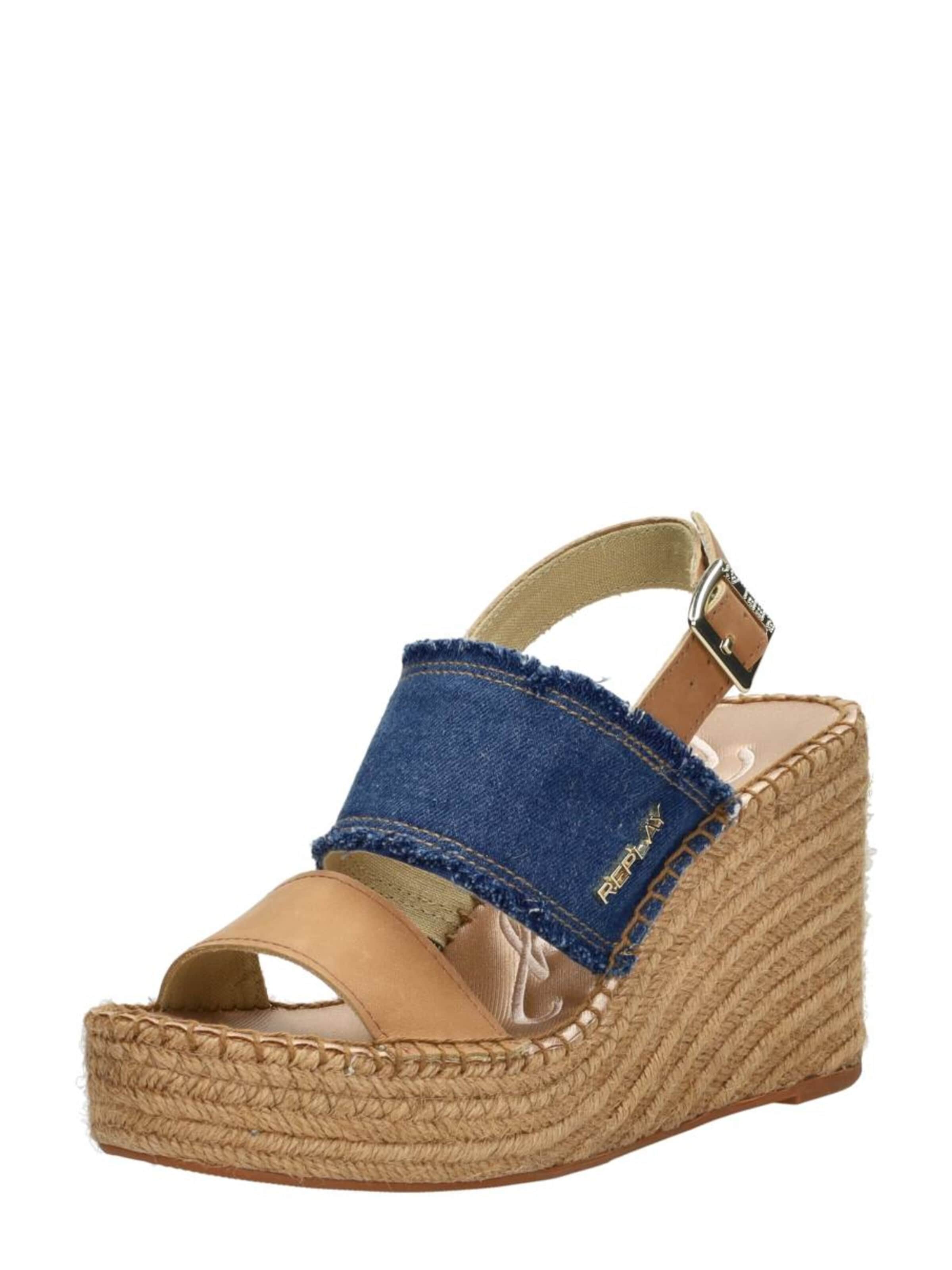 REPLAY Sandalen met riem 'Jess Band' in Blauw