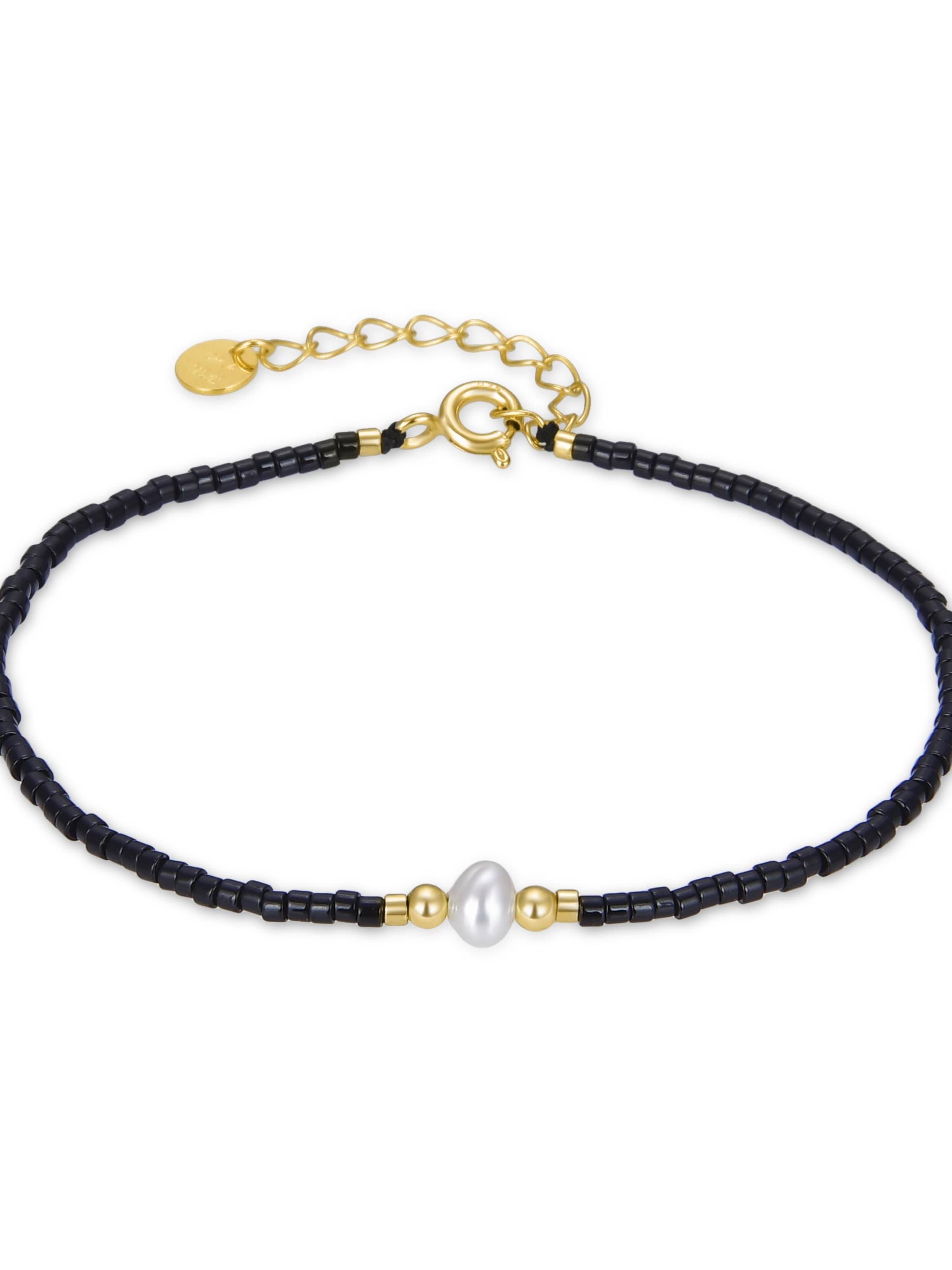 Braccialetto 'Isrha' di Luxenter in nero: frontale