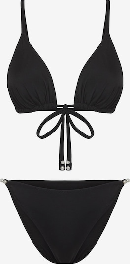 Trendyol Bikini u crna / biserno bijela, Pregled proizvoda