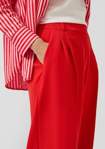s.Oliver Wide leg Broek in Rood