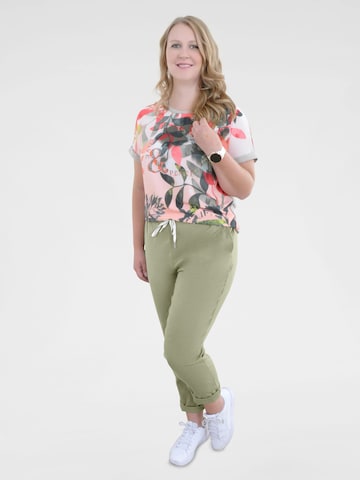 Navigazione Regular Modische Leinenhose Abby, atmungsaktiv in Grün