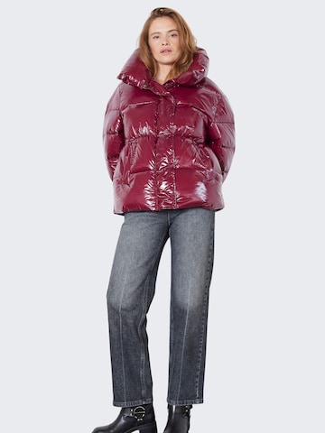 co'couture Winterjas 'Glossy' in Lila