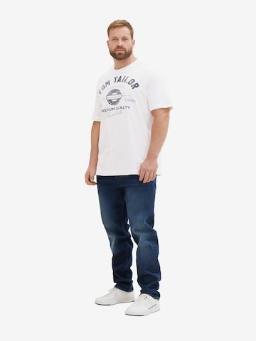 T-Shirt TOM TAILOR Men + en blanc