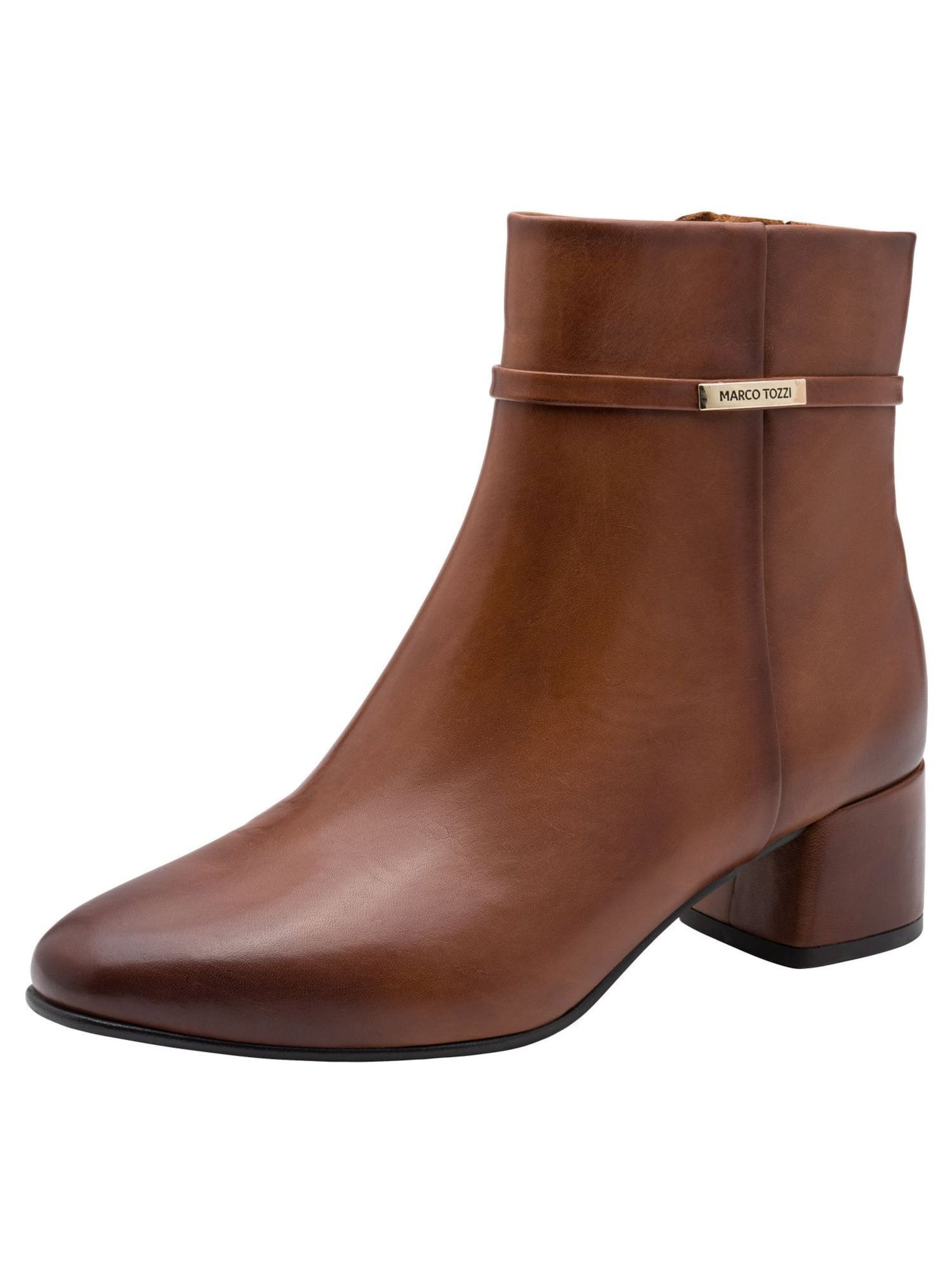 MARCO TOZZI Ankle Boots in Brown: front
