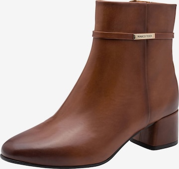 MARCO TOZZI Ankle Boots in Brown: front