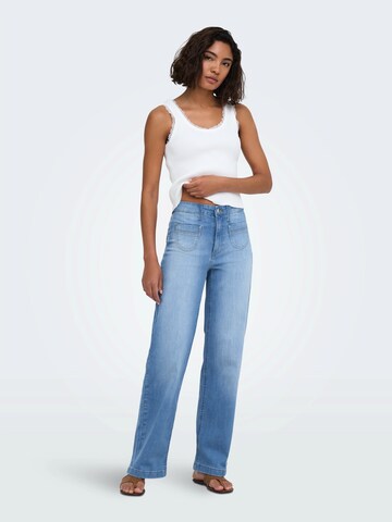 Wide leg Jeans 'ONLJUICY-WAUW' di ONLY in blu