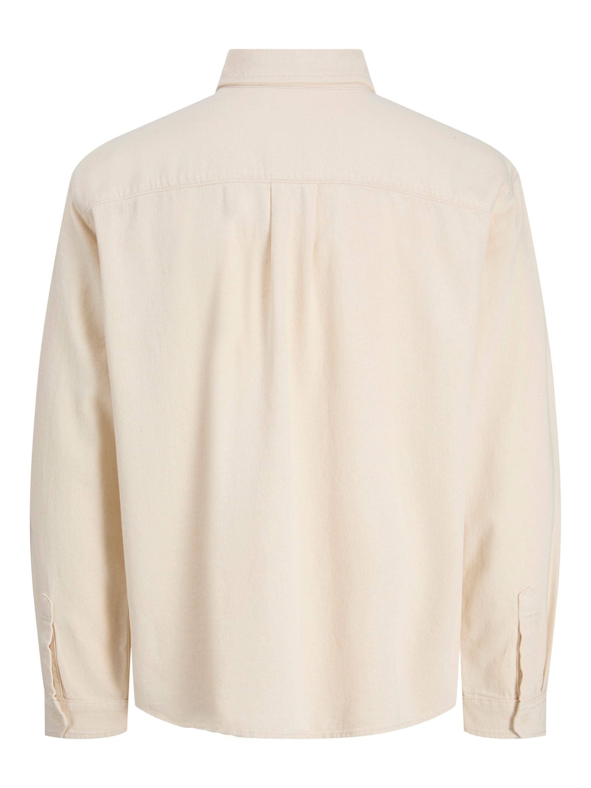 JACK & JONES Comfort fit Button Up Shirt 'JORNorrebro' in Beige