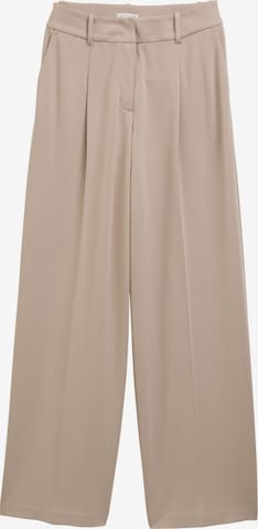TOM TAILOR Wide Leg Laskoshousut 'Lea' värissä harmaa: etupuoli