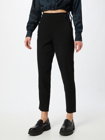 Coupe slim Pantalon chino 'VICTORIA' PULZ Jeans en noir : devant