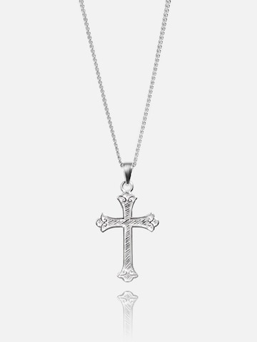 warpedsense Necklace 'Kreuz' in Silver: front