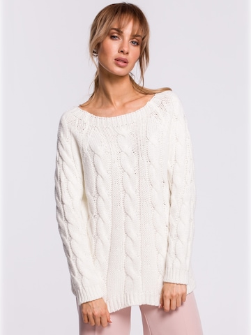 made of emotion - Jersey 'M511' en beige: frente