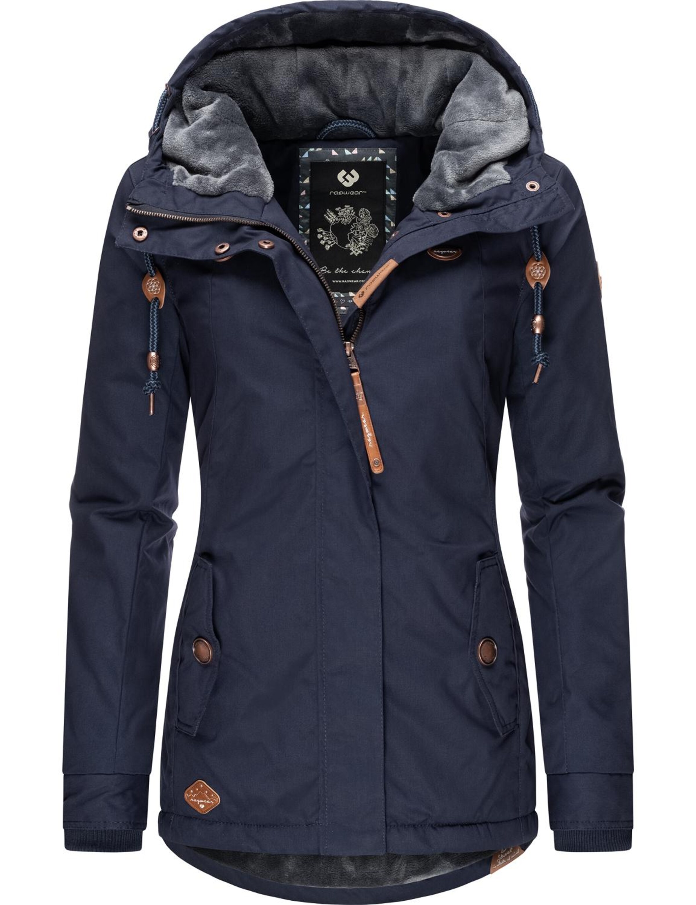 Frauen Große Größen Ragwear Winterjacke 'Monade' in Navy - UR60780 Frauen Große Größen Ragwear Winterjacke 'Monade' in Navy - UR60780