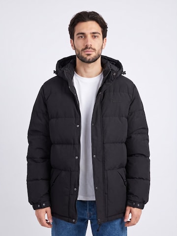 PENFIELD Winter Jacket 'Contrast Puffer Jacket Black' in Black