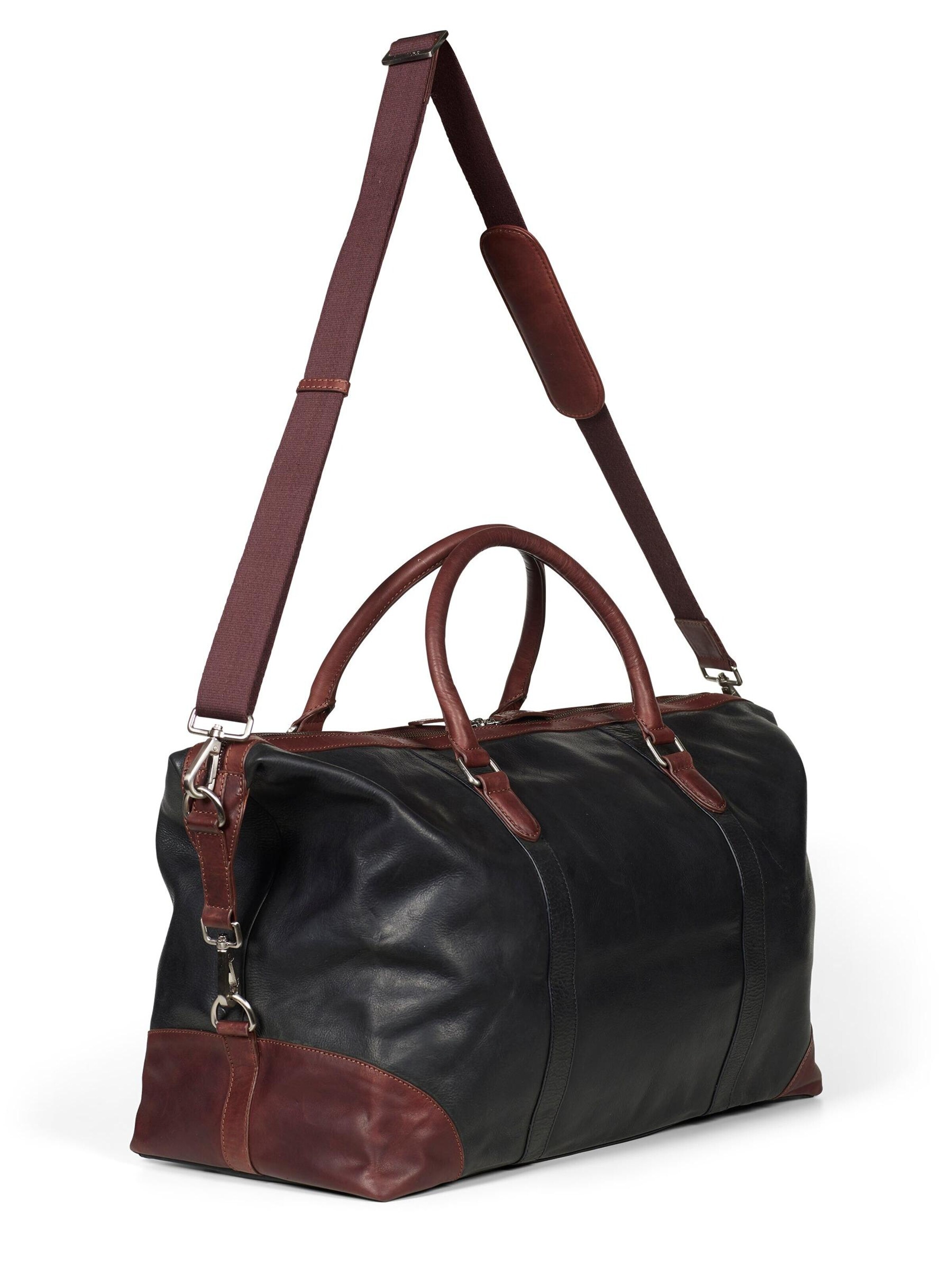 Howard London Weekendtaske 'Weekend Bag Cooper Black / Brown' i sort
