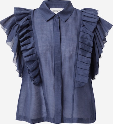 Munthe - Blusa 'MUST' em azul: frente