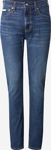 mėlyna Calvin Klein Jeans Prigludęs Džinsai: priekis