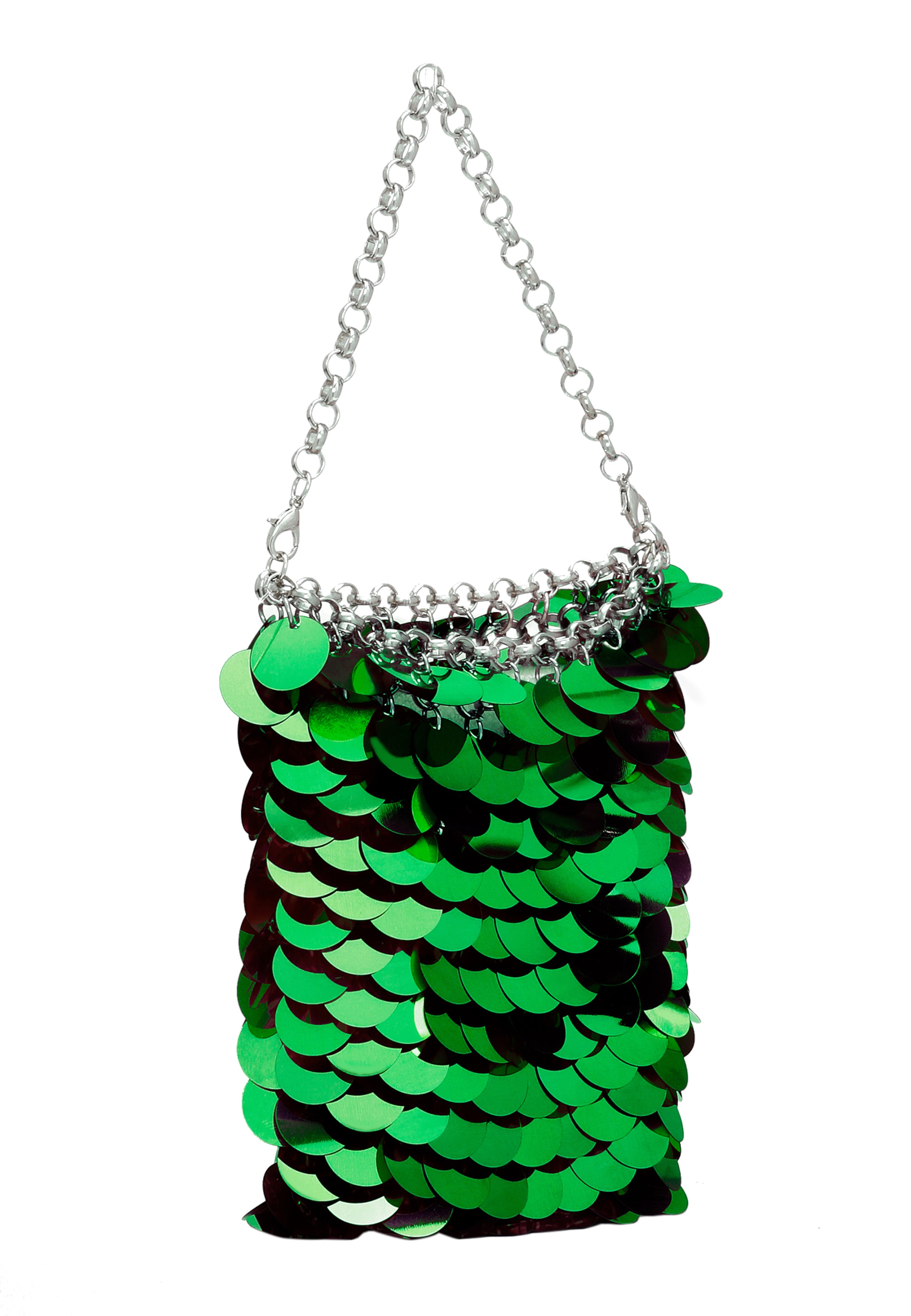 Borsa a mano di myMo at night in verde: frontale