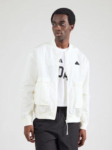 ADIDAS SPORTSWEAR - Casaco deportivo 'City Escape' em branco: frente