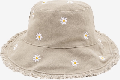 Pull&Bear Klobouk - starobéžová / kari / bílá, Produkt