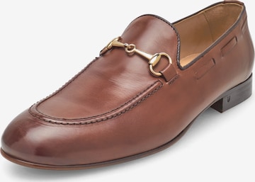 Henry Stevens Slip-ons 'Maxwell HL' in Brown: front
