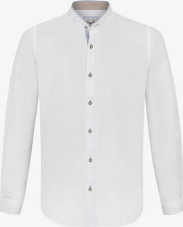 STOCKERPOINT Comfort fit Traditional Button Up Shirt 'Raffa' in White: front