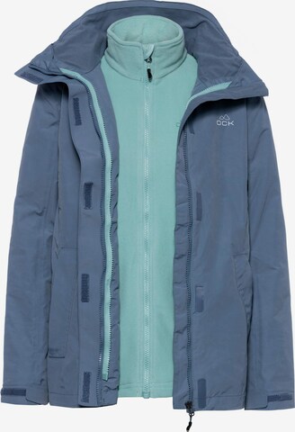 OCK Athletic Jacket in Blue: front