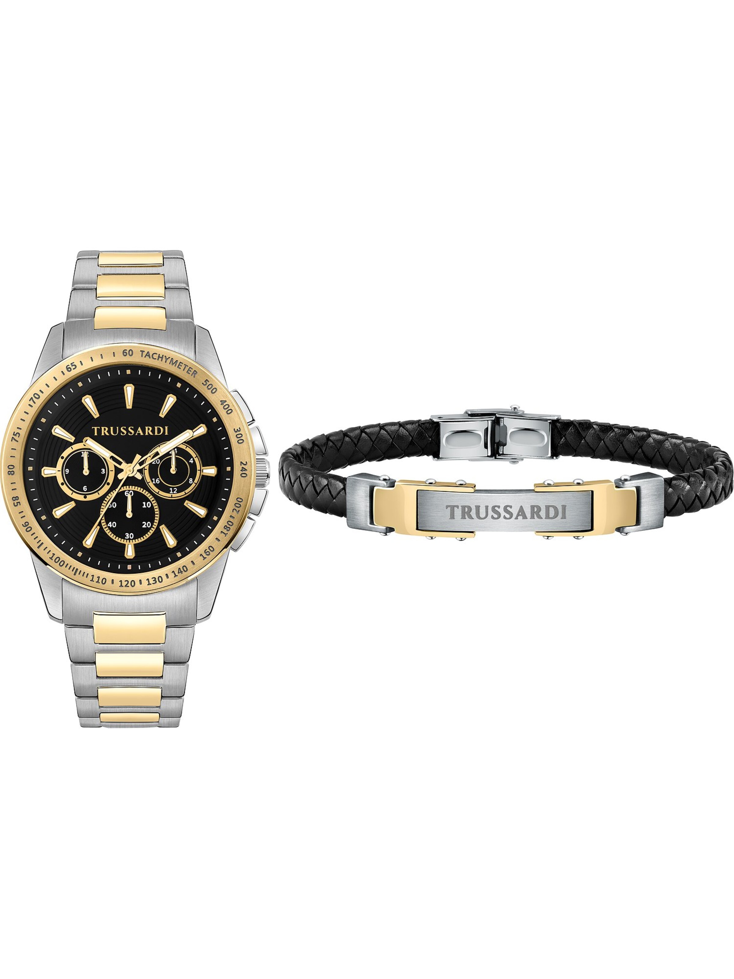 Trussardi Analog Watch in Gold: front