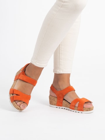 VITAFORM Sandale in Orange: Vorderseite