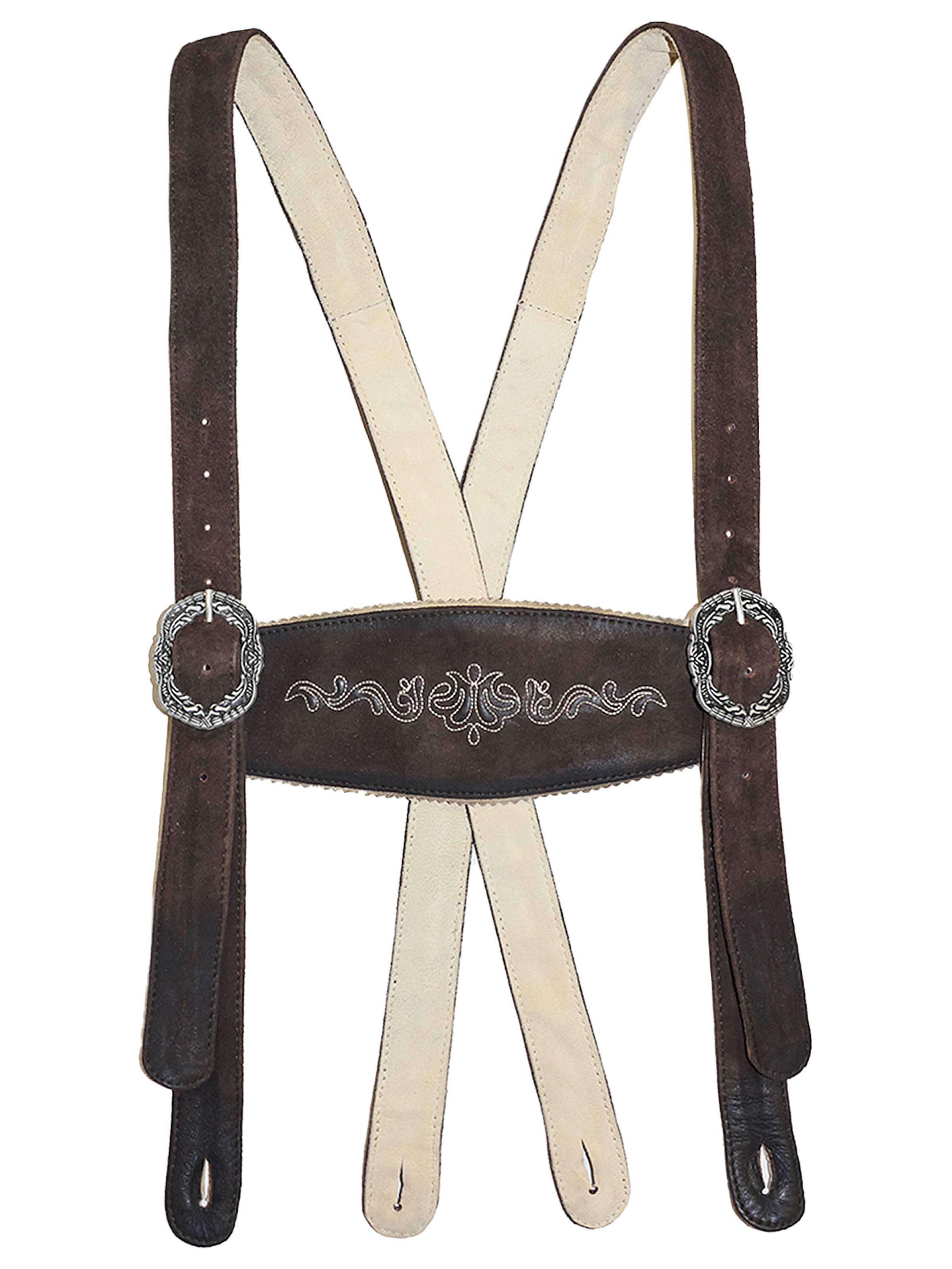 Rißberg Bretels in Bruin: voorkant